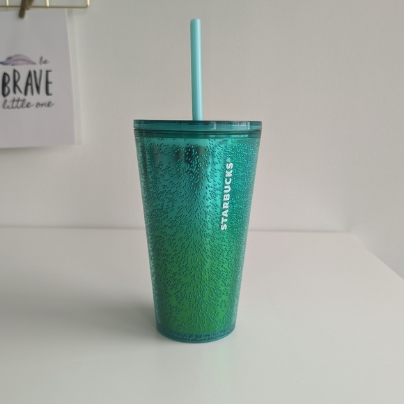 NWT Starbucks Green Bubble Ombre Tumbler - Picture 3 of 11